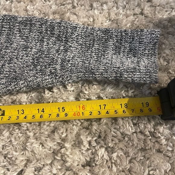 Free People Gray Marled Mock Neck Crop Sweater S - Picture 6 of 8